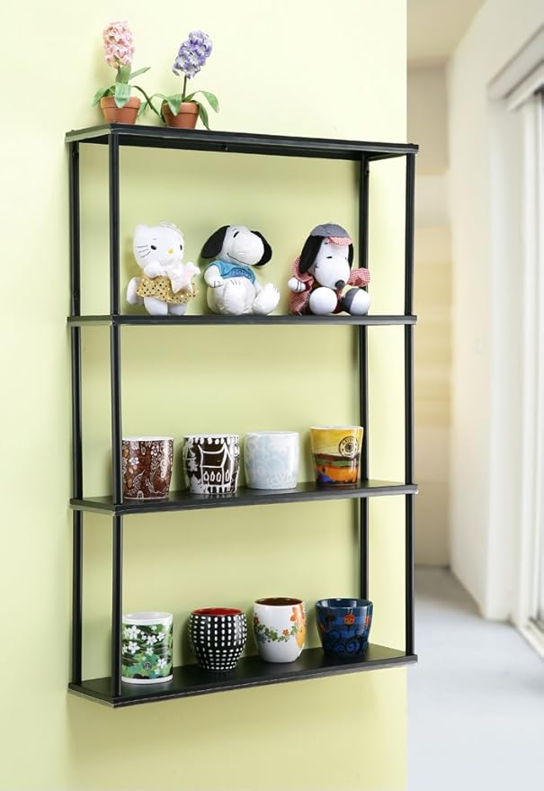 Mango Steam Wall-Mounted Steel Shelving Unit for Kitchen, Storage or Display Use - (36" H X 24" W X 6" D)