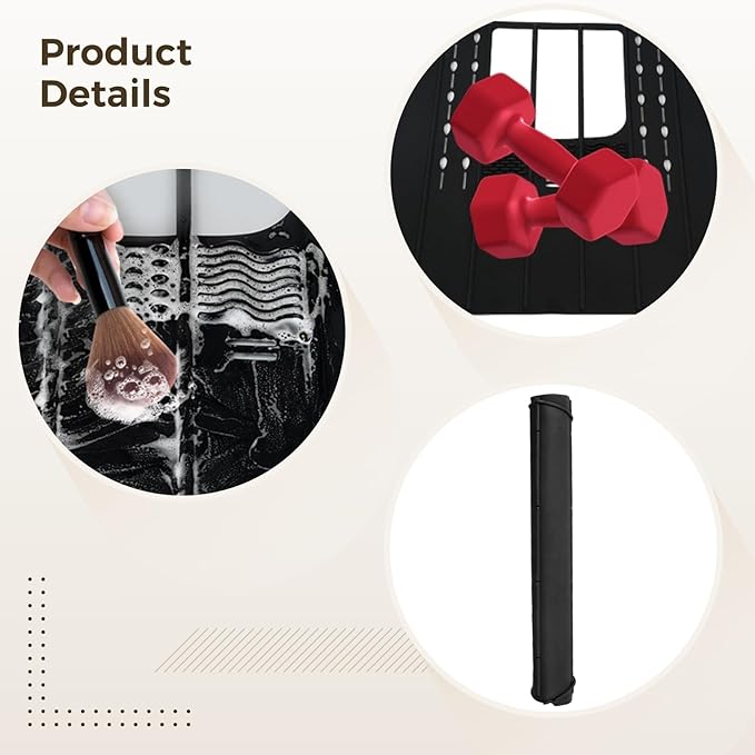 Foldable Silicone Vanity Sink Cover Mat, Makeup Organizer Tray For Bathroom Counter, Waterproof Heat-Resistant Sink Protector, Beauty Tool Workspace Pad