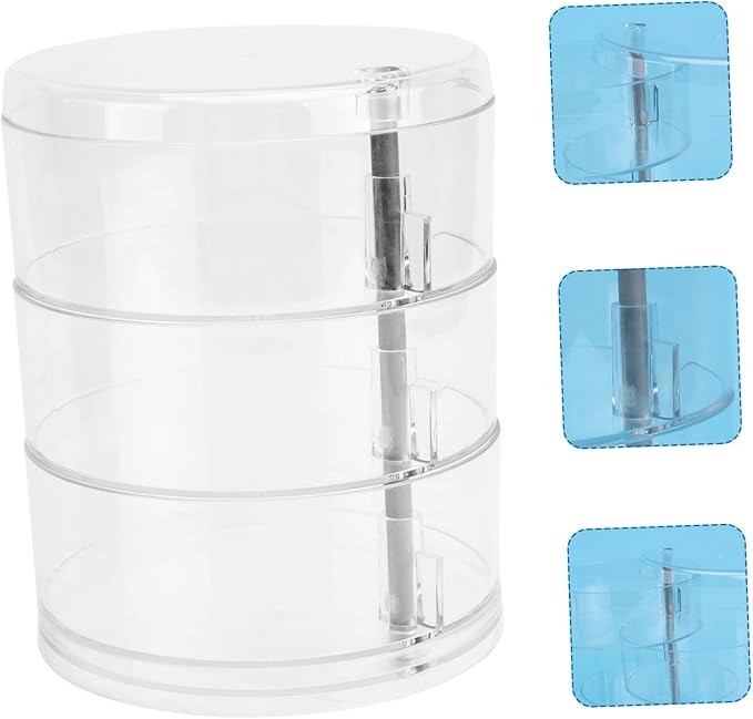 Jewelry Organizing Box Rotating Jewelry Storage Rack Desktop Makeup Organizer Storage Boxes