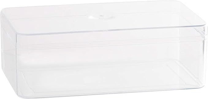 Hammont Acrylic Box - Party Favor Gift Boxes - Clear Cube with Rounded Edges for Gifts, Weddings, Treats, Candies & Accessories - Square Home Storage Boxes | 5.75"x3.55"x2" (8 Pack)