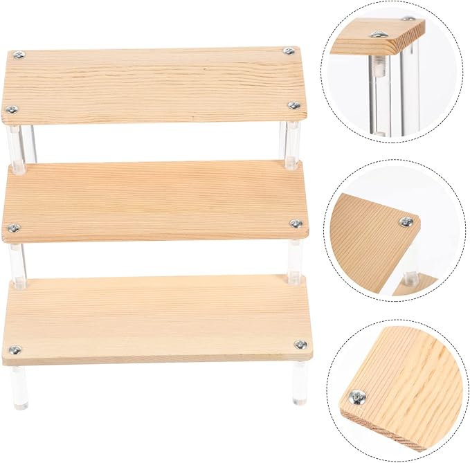 Jewelry Storage Makeup Organizer for Vanity Display Stand Multi-function Ladder Shelf