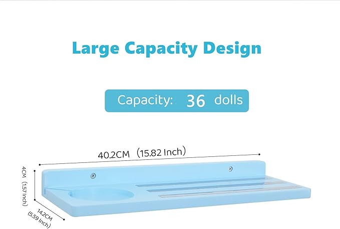 PHOENANCEE for Tonies Shelf Magnetic,for Toniebox Figures Storage Display Shelf 30-36 Character,Wall Floating Shelves Wooden,Compatible Charging Station for Children Kid's Room,Oak,1 Tier