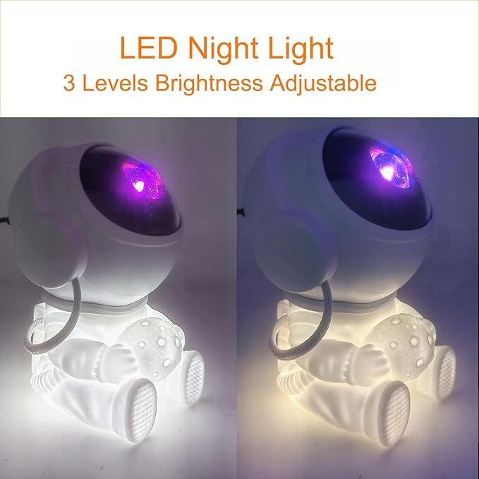 Astronaut Galaxy Projector LED Night Lights for Kids,Nebula Ceiling Lamp Star Light Nightlight Kids for Room Deco with Timer and Remote
