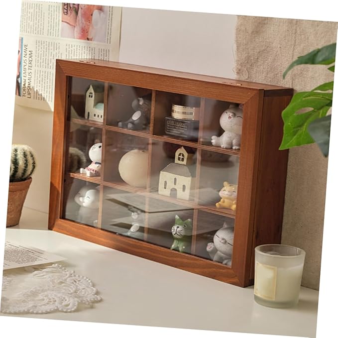 Rustic Charm Wooden Storage Box Compartment Jewelry Holder Decorative Makeup Organizers and Storage