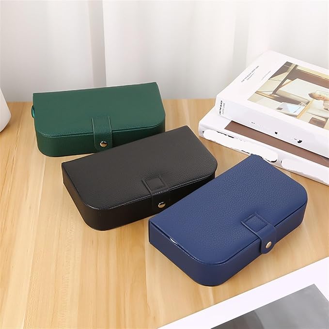 Makeup Organizer Retro Portable Jewelry Box Ear Studs Earrings Rings Bracelets Jewelry Storage Box Now Portable Storage Box Storage Box (Color : B, Size : 7.7 * 4.3 * 1.8in)