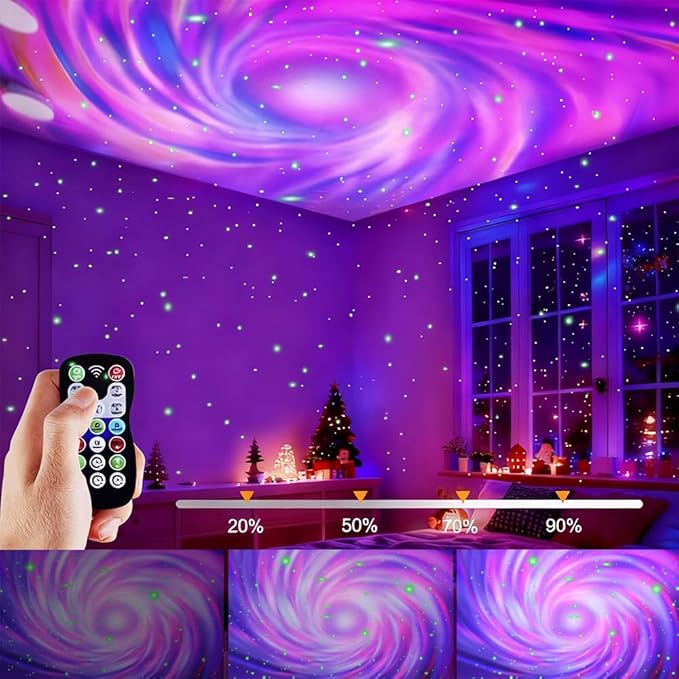 Northern Galaxy Light Projector Star Night Light with Timer and Remote Control for LED Star Projector for Ceiling Bedroom Decoration Party