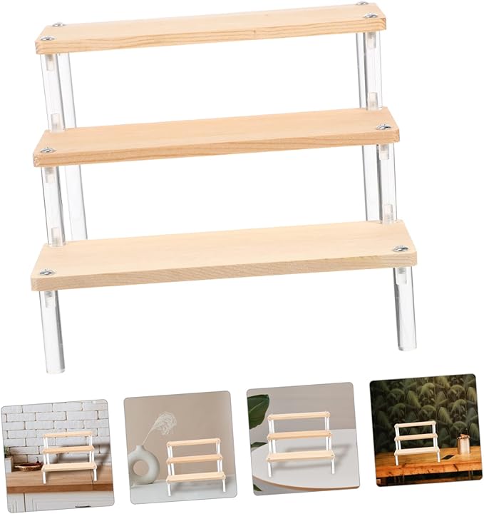 Jewelry Storage Makeup Organizer for Vanity Display Stand Multi-function Ladder Shelf