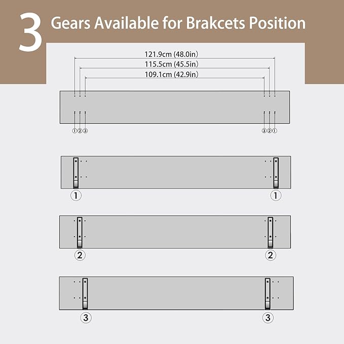 DINZI LVJ Long Wall Shelves, 55.1Inch Wall Mounted Shelves Set of 2, Extra Large Floating Storage Ledges with Sturdy Metal Brackets for Living Room, Bathroom, Bedroom, Kitchen, Gray Wash