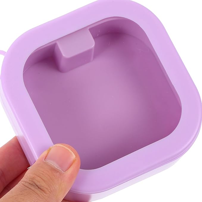 SUPVOX 2pcs Portable Jewelry Box and Makeup Organizer Small Travel Jewelry Storage Case with Lid for Desktop Multifunctional Holder in Blue and Purple