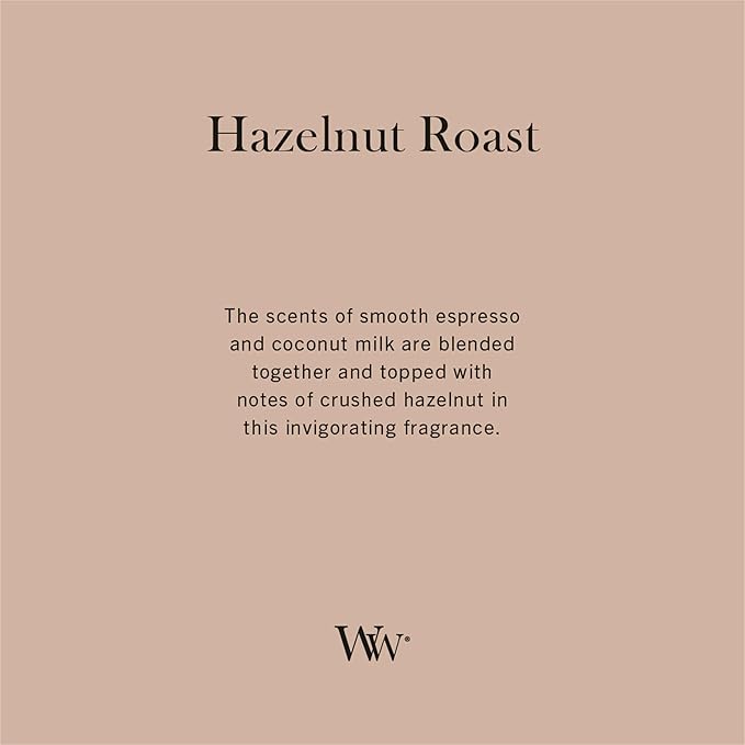 WoodWick | Large Candle | Hazelnut Roast | Great Gift for Women