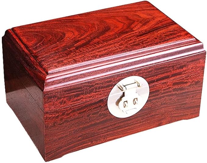 Makeup Organizers Jewelry Box Wooden Storage Box Ring Earring Necklace Bracelet Watch Small Jewelry Storage Box Jewelry Box 9.05 inches Jewelry Case