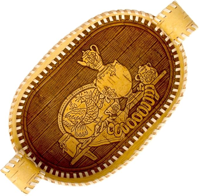 Birch Bark Bread and Pastry Basket, Bread Storage Container and Fruit Basket for Serving Set (Serving Basket)