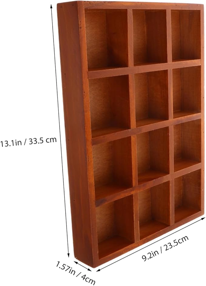 Wooden Jewelry Storage Box Compartments Vintage Trinket Organizer Desktop Makeup Organizer Retro Treasure Box