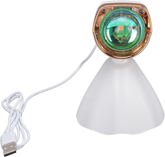 TOPINCN ABS Sunset Projection Lamp, Orange Mood Light, Twilight Glow Illuminators, Ambient Night Lighting for Bedroom Party Indoor Decoration, Selfie Background