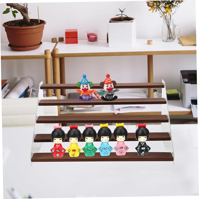 1set Acrylic Riser Display Stand for Figures Perfume Organizer Makeup Holder Chic Desktop Storage for Home and Retail Use