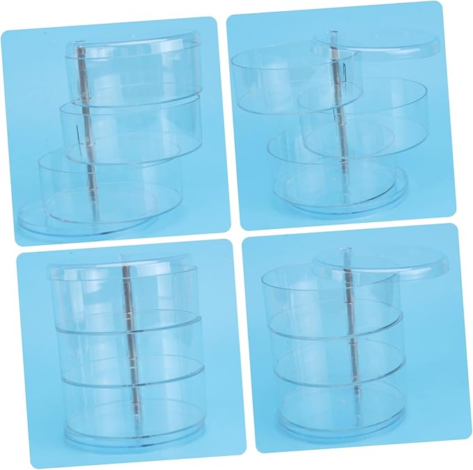 Jewelry Organizing Box Rotating Jewelry Storage Rack Desktop Makeup Organizer Storage Boxes