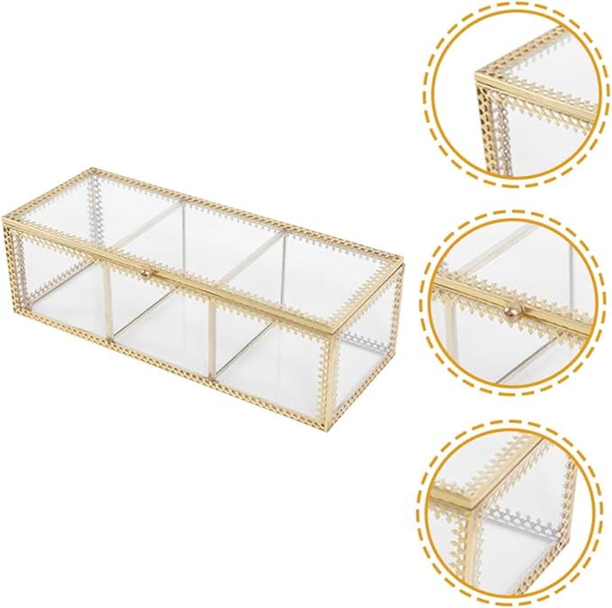 BESPORTBLE Jewelry Box Compartments Organizer for Vanity Storage Organizer Makeup Brush Holder