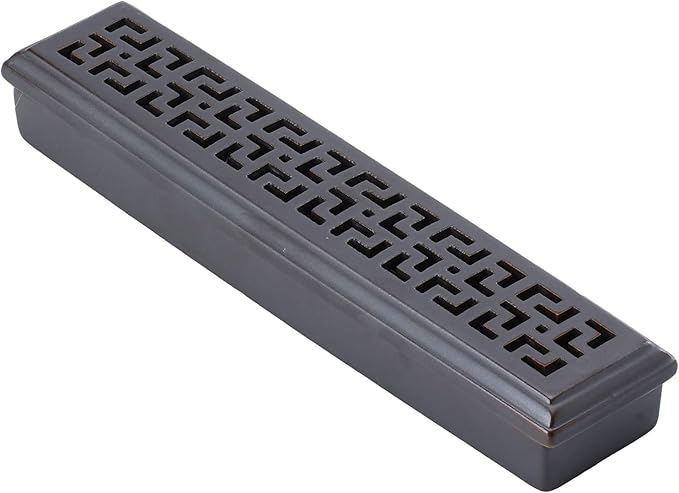 CEREMONY Incense Holder,Ceramic Incense Holder for Sticks with Ash Catcher,Coffin Style Incense Box,Incense Burner for Meditation Yoga Spa Room Decor(Brown)
