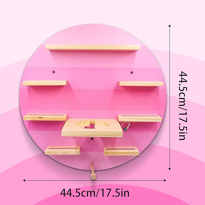Taladad for TonieBox 2/1 and Tonie Shelf,Display Shelf RGB LED Light,Tonies Storage for 12-40 Tonie Figures Characters Magnetic Wall Shelf for Tonies Toniebox