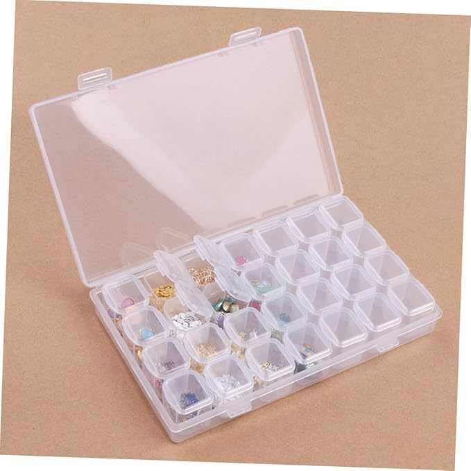 PRETYZOOM Small Jewelry Holder Box Portable Earring Organizer Makeup Organizer for Travel