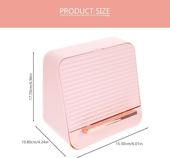 minkissy Cosmetics Storage Box Large Capacity Lipstick Organizer for Makeup and Jewelry Elegant Design for Vanity and Desktop for Women and Girls