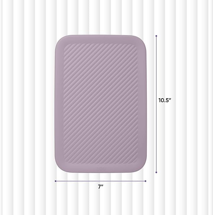 Superio Ribbed Collection - Decorative Plastic Basket Open Home Storage Bins Organizer, Lilac (Parent) Container Boxes for Organizing Closet Storage Bins for Shelves (Lid - Medium (5 Liter), 4 Pack)