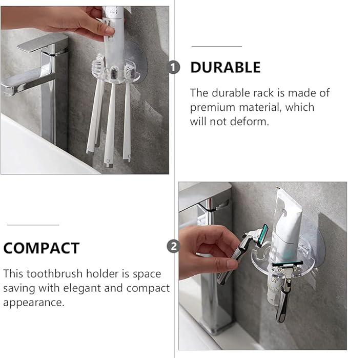 Kids Clothes Hangers 5pcs Toothbrush Holders Wall Mounted Toothbrush Rack Stainless Steel Bathroom Toothbrush Organizer Make Up Brush Holder for Home Hotel Kids Clothes Hanger Hooks