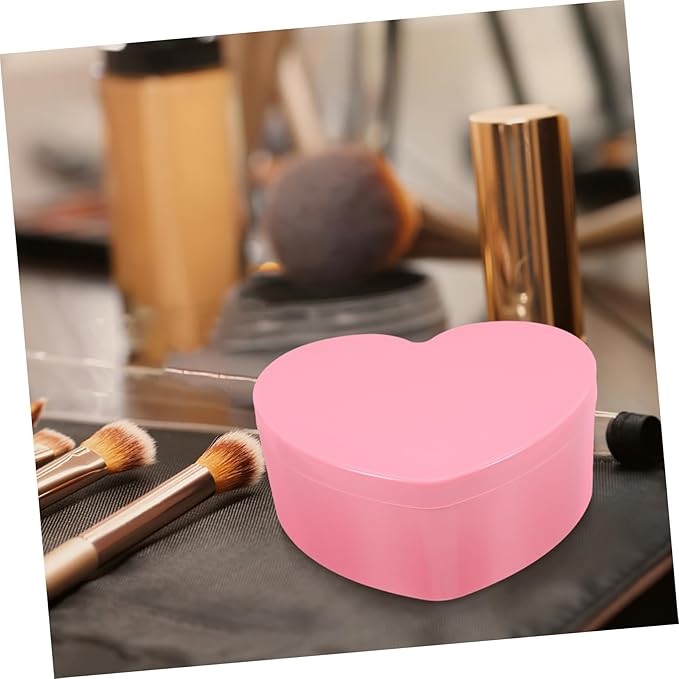 PRETYZOOM 2pcs Heart-shaped Jewelry Box Mirror Storage for Travel Hair Accessories for Girls Kawaii Organizers Makeup Box Mirror
