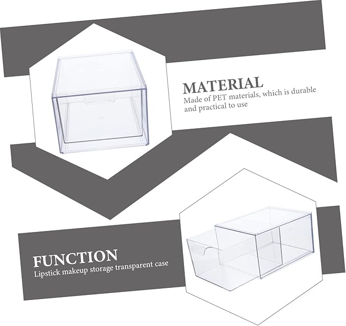 Detachable Transparent Jewelry Storage Box Stackable Organizer for Cosmetics and Tiny Items for Home Office Parties Elegant Design