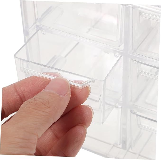 DOITOOL Multi-grid Jewelry Storage Box Photo Makeup Organizer Desk Accessories