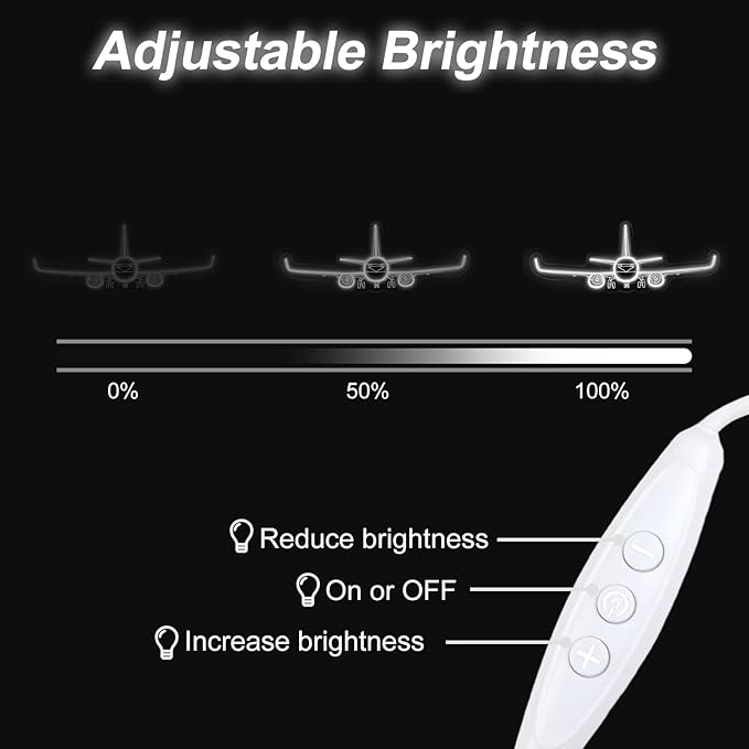 Airplane Neon Sign, Handmade LED Light, Airplane Wall Decort, Gifts for Pilot, Aviation Lover Gift, Kids Room Decor, 16.5"x6.5"