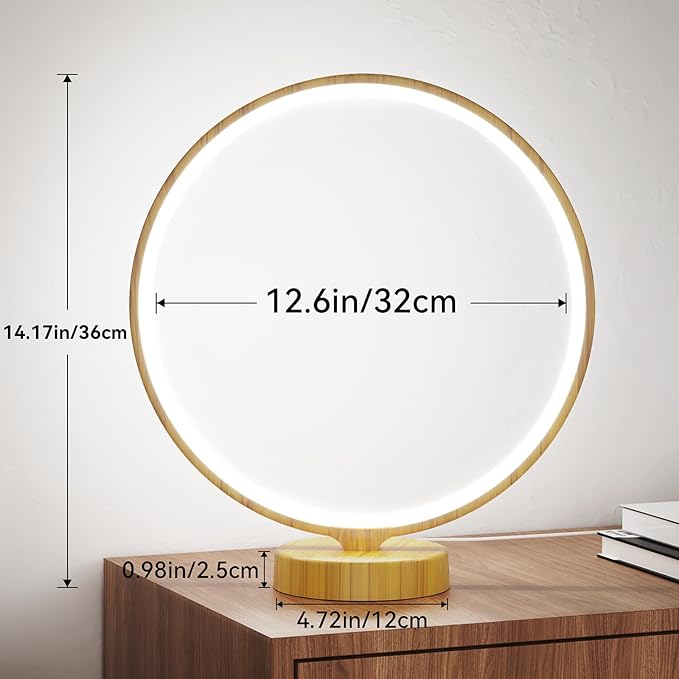 Doraubia 2 in 1 Light Therapy & Desk Lamp - 10000 Lux Sun Lamp with Dual Controls, 4 Timer, Dimmable, 3 Color Temperatures