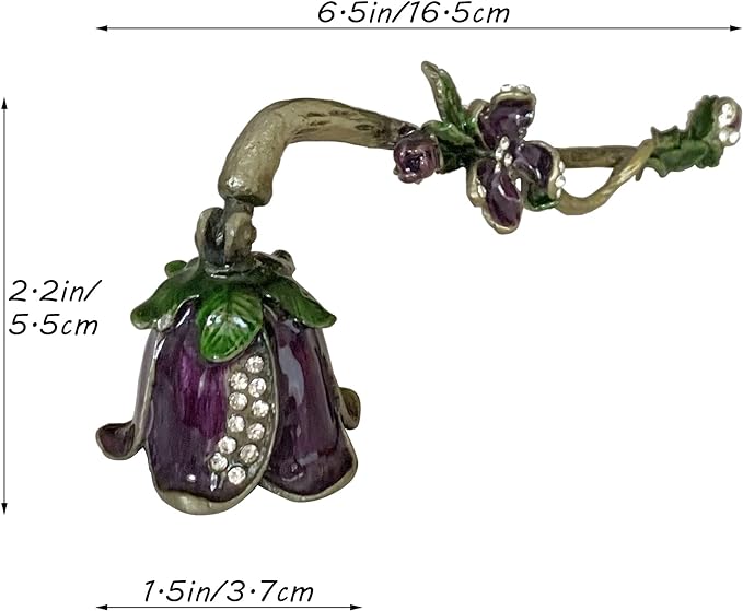 Candle Snuffer, Unique Candle Extinguisher Snuffer, Decorative Candle Extinguisher Metal Candle Tool (Purple)