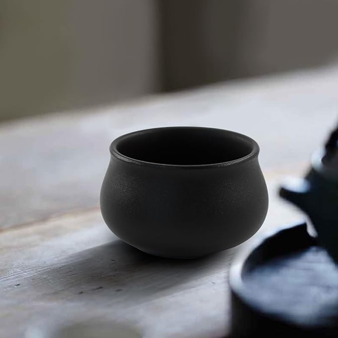MrMrKura Ceramic Incense Holder for Sticks, Incense Burner Holder Ash Catcher with Non-Slip Pads, Incense Stick Holder for Unique Home Decor/Meditation/Yoga/Gift (Black)