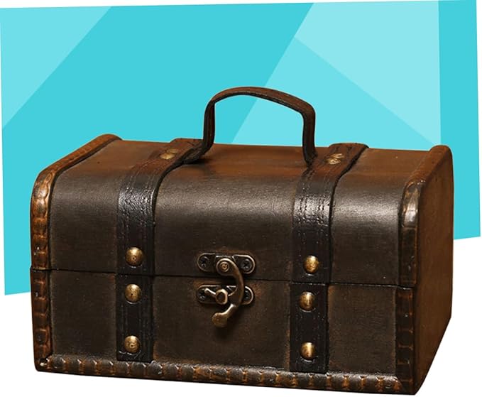 1pc Vintage Wooden Jewelry Storage Box Elegant European Style Makeup Organizer for Home Bedroom Container for Cosmetics and Items Grey