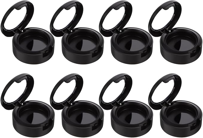 Eyeshadow Storage Box 8-Pack 1.49X1.49X0.74 Inch Compact Monochrome Makeup Organizer Holder for Home and Travel Suitable for Blush and Foundation