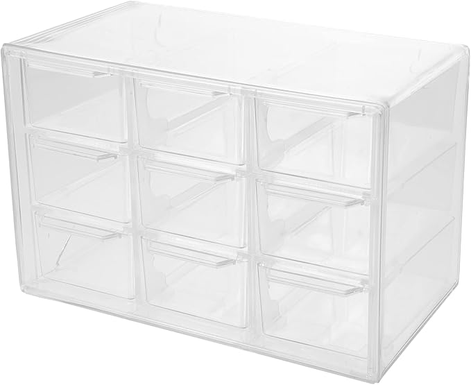 DOITOOL Multi-grid Jewelry Storage Box Photo Makeup Organizer Desk Accessories