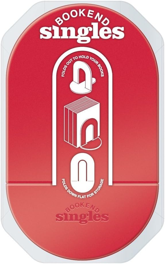 IF The Pop-Up Book End, Single Bookend, Contemporary Colours - Red