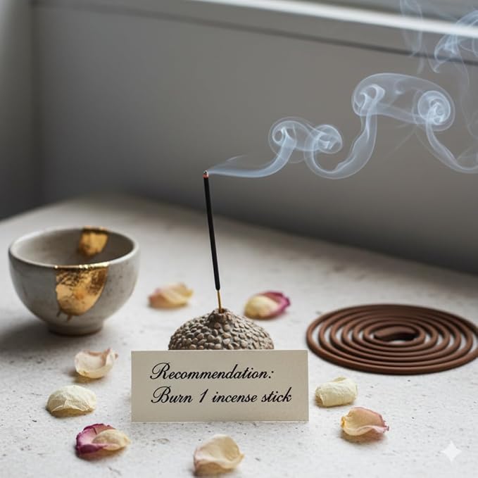 Premium Guruji Divinity Sacred Warmth Incense Sticks Gift Set | Hand-Rolled Masala Incense for Meditation, Yoga & Home Fragrance