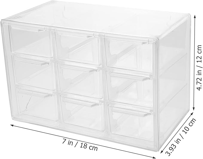 DOITOOL Multi-grid Jewelry Storage Box Photo Makeup Organizer Desk Accessories
