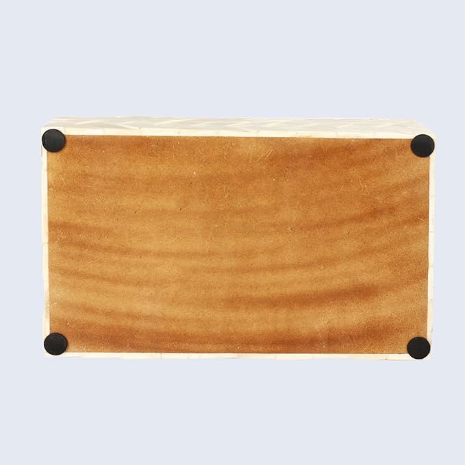 Handicrafts Home Decorative Keepsake Box 8x5 – Small Organizer Box with Lid, Boho Decorative Storage, Retro Memory Box, Unique Coffee Table Décor, Jewelry or Trinket Box, Modern Shelf Decorative Box
