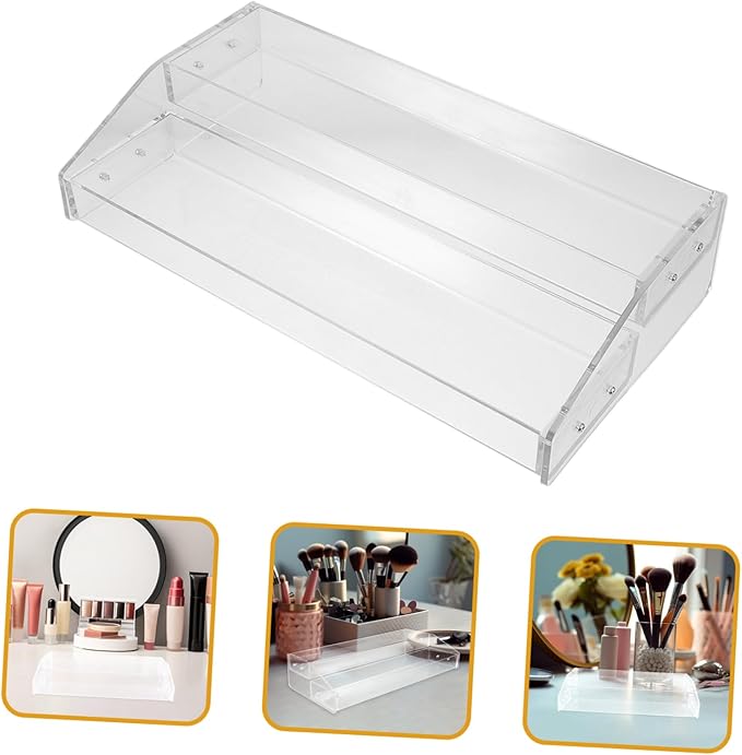 PRETYZOOM Display Stand for Perfume and Makeup Multi Organizer for Dresser Clear Storage for Space-saving Design