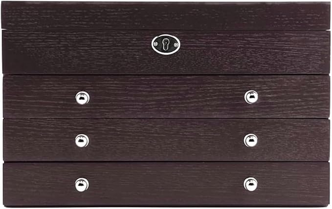 Wooden Jewelry Box, Jewelry Box for Women, Large Capacity Jewelry Case Retro Style Organizer Box Makeup Storage For Women