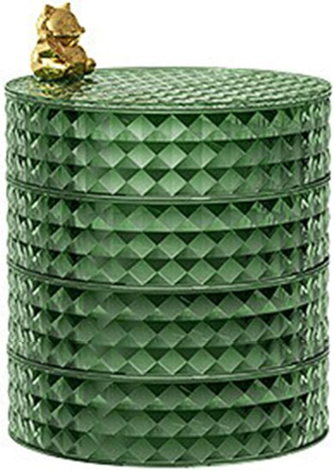 Jewelry Box Rotatable Jewelry Storage Case Jewelry Holder Jewelry Display Organizer Rotatable Jewelry Case Display Organizer for Bathroom Desk (C)