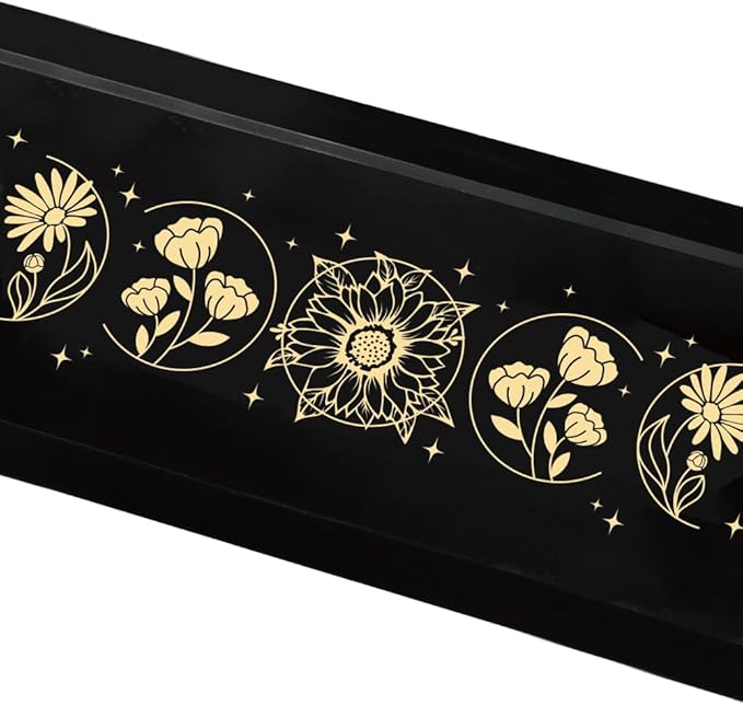 Wooden Pendulum Crystal Display Holder Wooden Crystal Display Shelf Moon Phase Witch Supplies Organiser for Incense Necklace Witch Rock Stone Jewelry Display