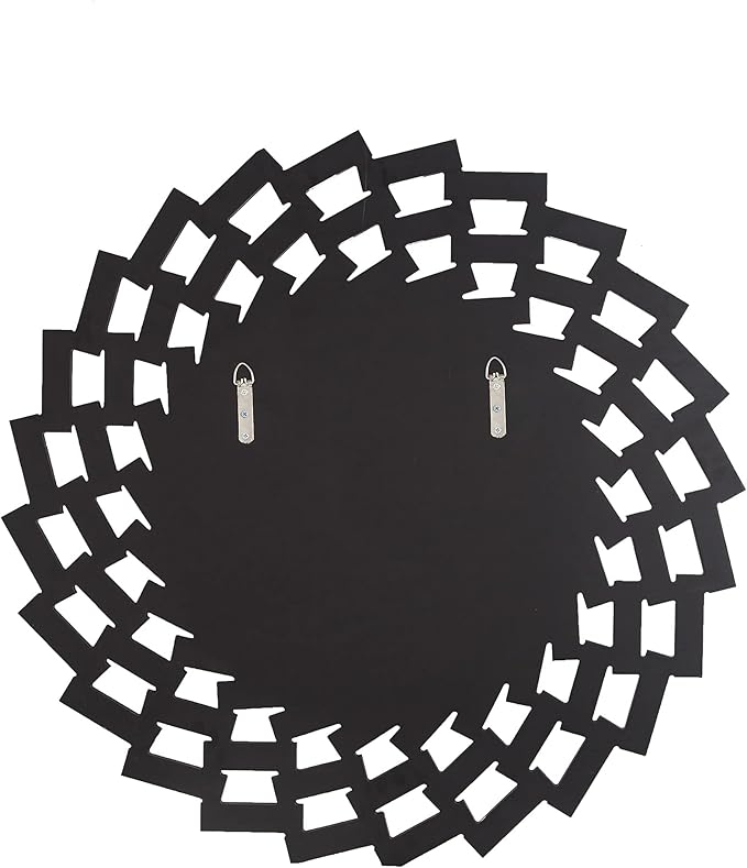 SHYFOY Round Mirror for Wall Decor, 24in Decorative Wall Mirror for Living Room, Modern Large Mirrors, Beveled Edge Frameless Accent Mirror