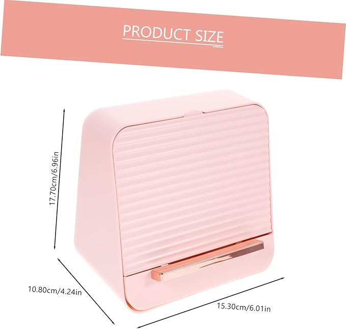 VICASKY Portable Jewelry Storage Box Compact Cosmetics Organizer for Lipsticks Rings and Necklaces Durable and Stylish Design for Home Use for Women and Girls