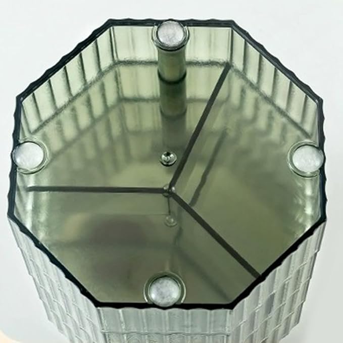 Jewelry Box,Acrylic Jewelry Organizer with Handle, Clear Jewelry Boxes for Women, Make Up Organizer Green