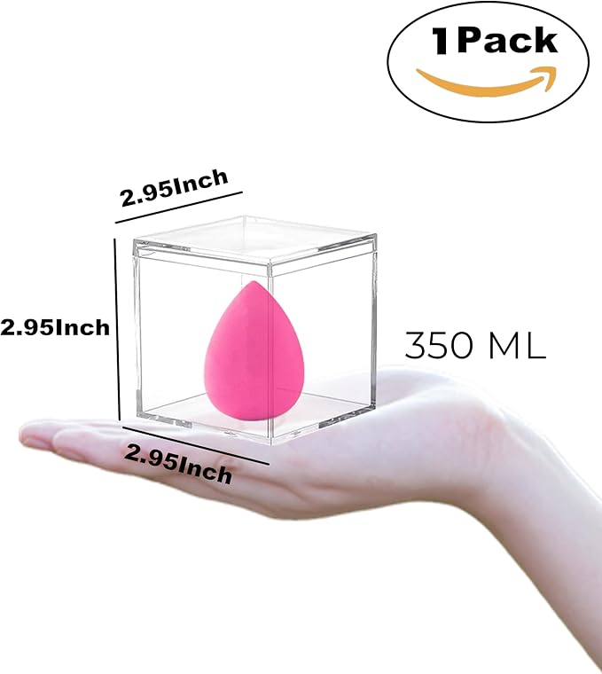 KissYou Acrylic Box,1 Pack Lucite Boxes for Graduation Wedding Birthday Candy Boxes Party Decoration Gifts Weddings Treats & Accessories, Plastic Storage Boxes
