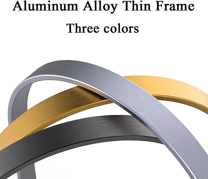Full Length Mirror, Oval Wall Mounted Mirror, 48"x16" Door Mirrors with Hanging Leather Strap, Wall Mirrors Full Length with Aluminum Frame for Bathroom Living Room Entryway (Gold)